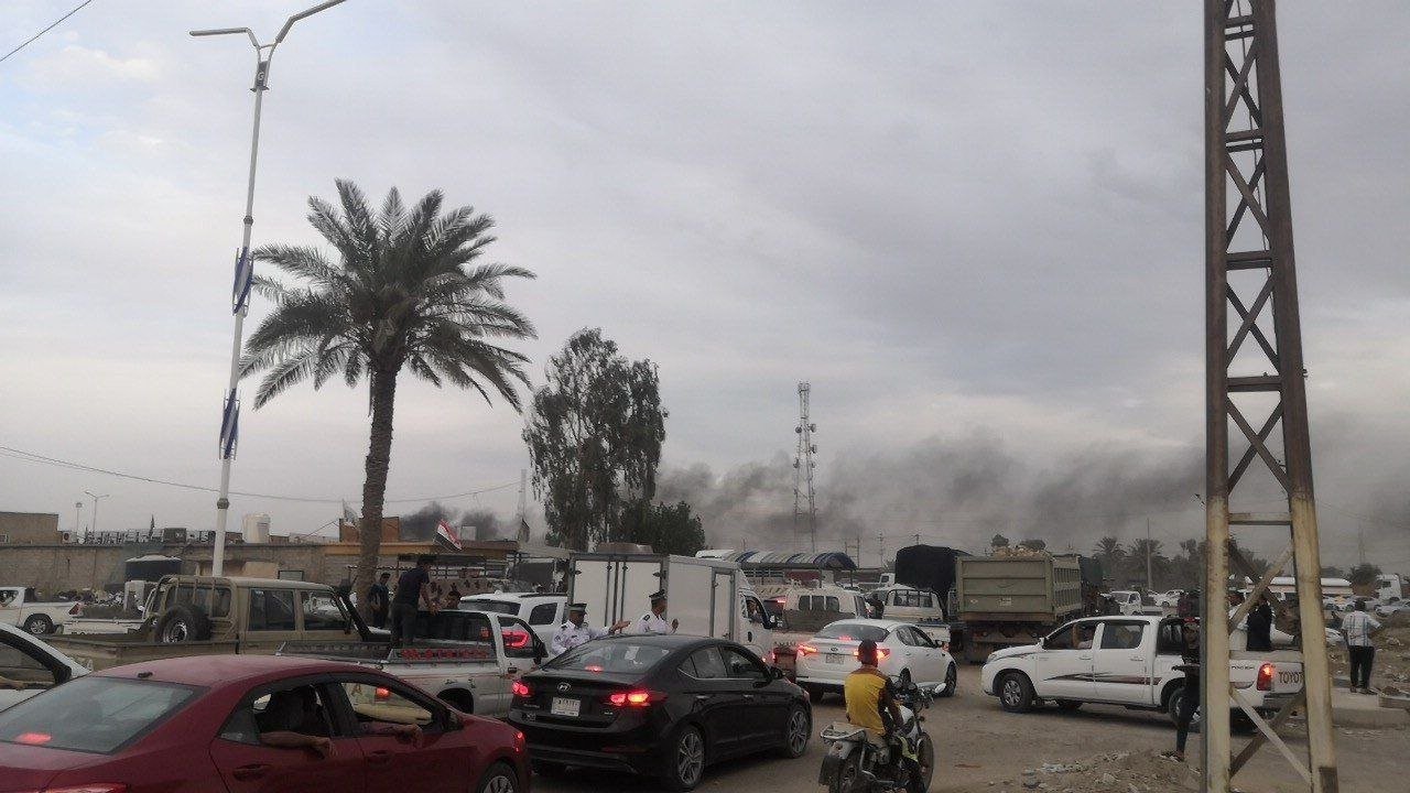 تداولت مواقع التواصل الاجتماعي مقاطع فيديو تظهر اشتباكات لبعض أنصار الحشد الشعبي، مع القوى الأمنية العراقية في بغداد