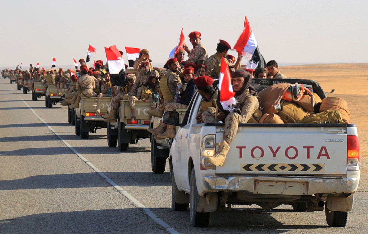 واصلت قوات الجيش اليمني، مسنودة بألوية العمالقة ومقاتلات التحالف، تحقيق تقدمها بالمعارك الدائرة غرب شبوة