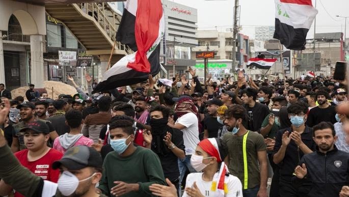 التظاهرات العراقية اندلعت في 1 أكتوبر 2019 في بغداد ومدن جنوب ووسط العراق