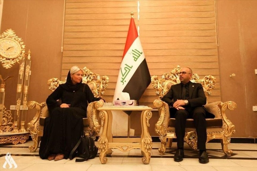 رئيسة بعثة الأمم المتحدة في العراق جينين بلاسخارت زارت مكتب زعيم التيار الصدري مقتدى الصدر