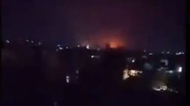 القصف الإسرائيلي الذي استهدف مطار حلب