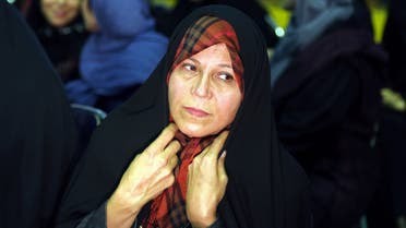 فائزة هاشمي رفسنجاني ابنة الرئيس الإيراني الأسبق أكبر هاشمي رفسنجاني