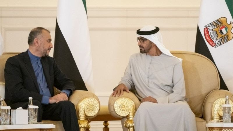 رئيس الإمارات الشيخ محمد بن زايد يستقبل وزير الخارجية الإيراني حسين أمير عبد اللهيان
